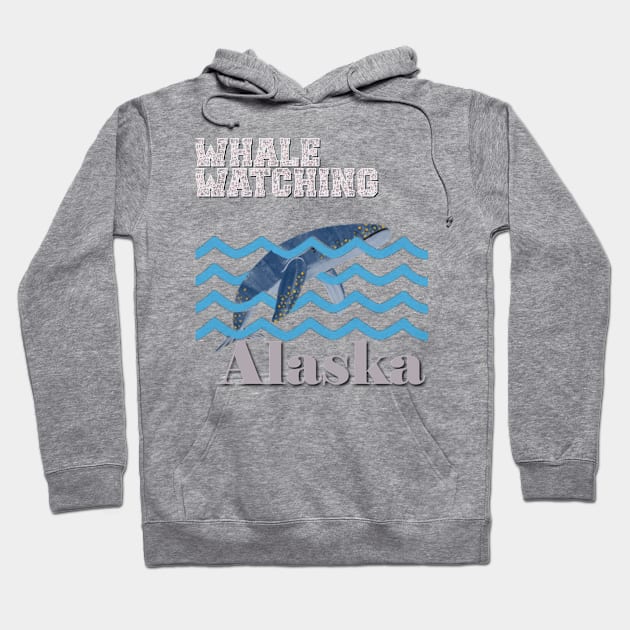 Alaska Whale Watching humpback beluga orca killer whales Hoodie by TeeText